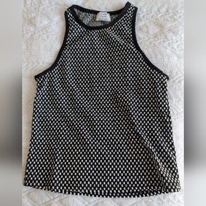 Zara Monochrome Polka Dot Top